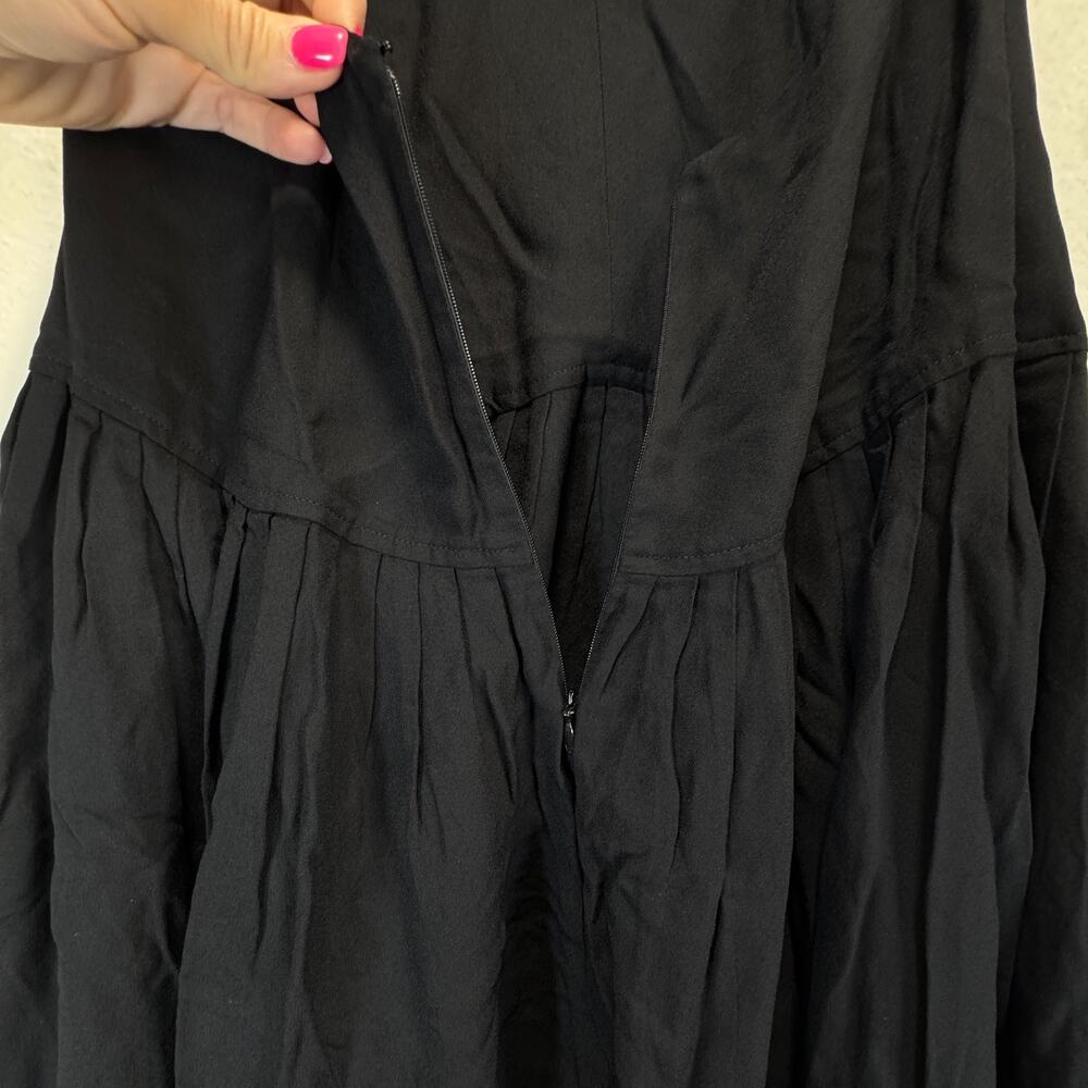 Proenza Schouler Women's Black Matte Gown Halter Back Cut Dress, Sz 2, Rt. $1690 - Picture 11 of 12